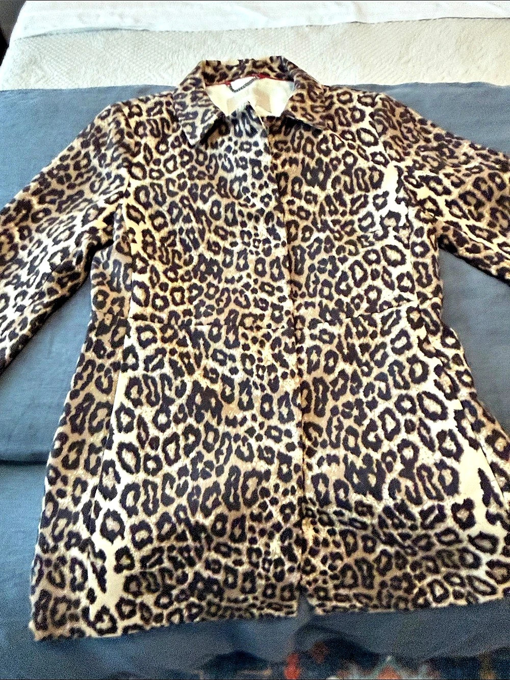 Banana Republic Leopard Print Coat Size XS